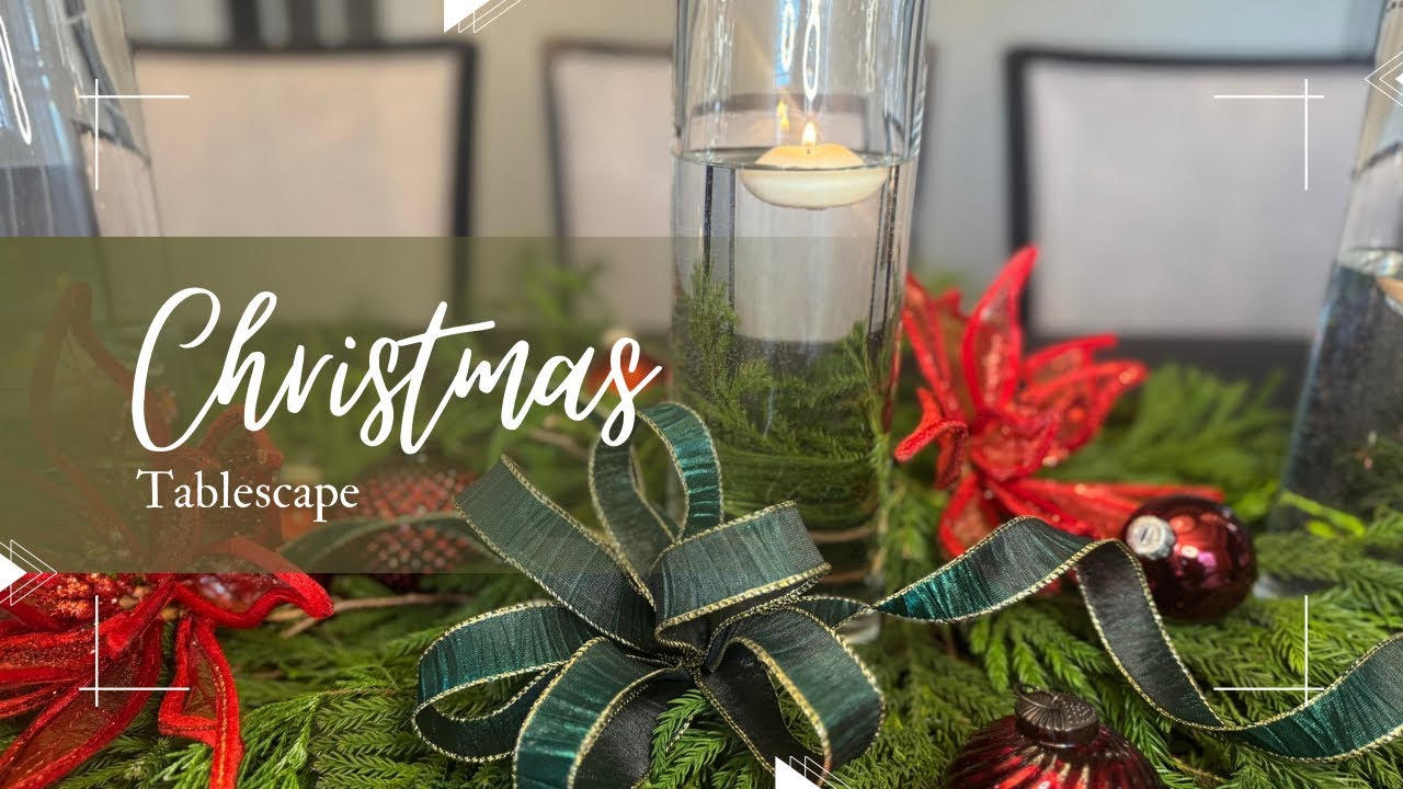 Easy Christmas Tablescape, Christmas Tablescape Ideas