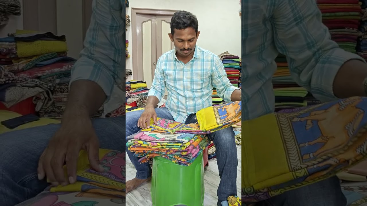 @bharathi kalamkari pedana #9490768628 #8309805191 #9014931869 #pen kalamkari nijam border silk