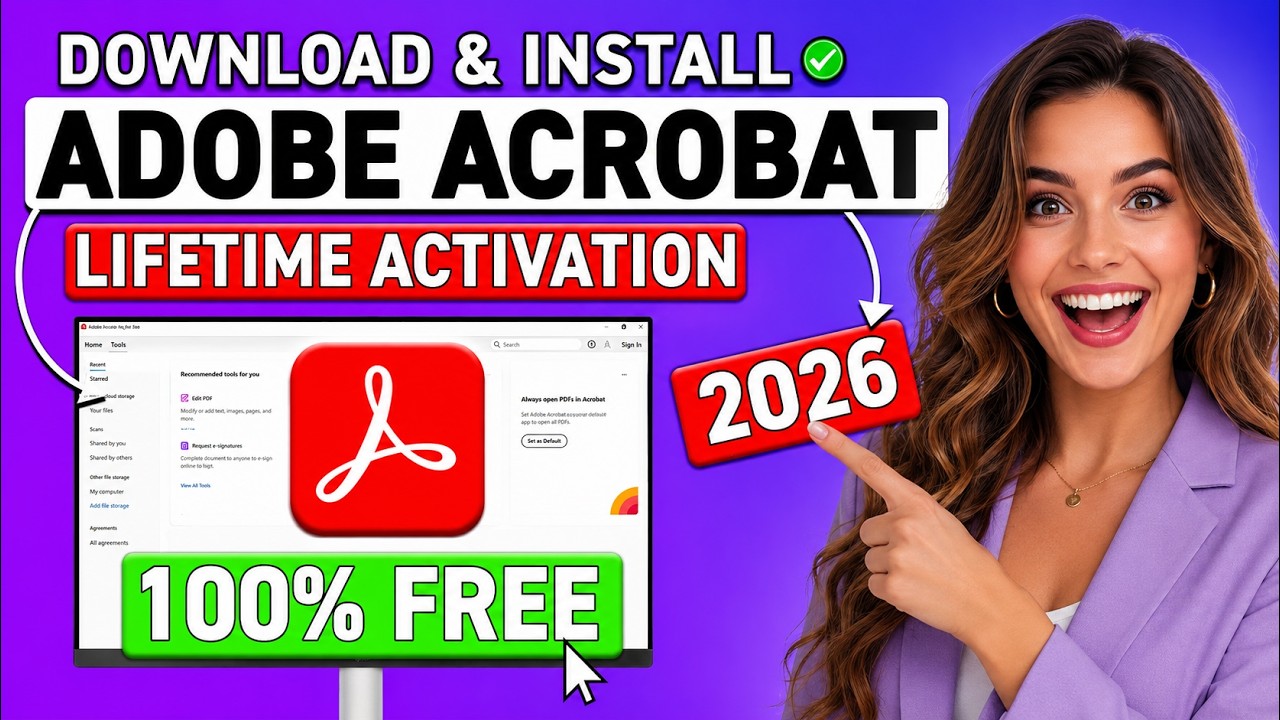 How to Install Adobe Acrobat PRO DC and Activate it | 2026 actual guide working)