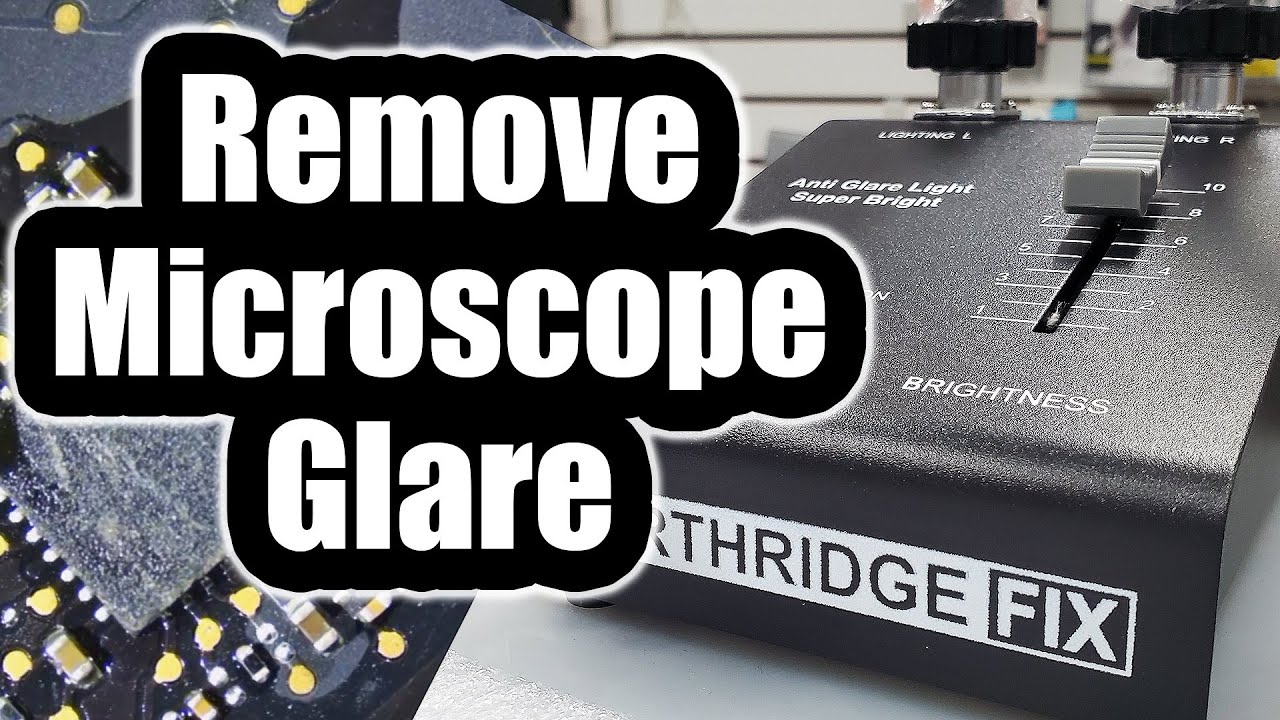 How to Remove Microscope Glare and Light reflections with the Anti Glare Light