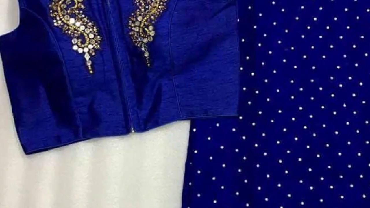 Beautiful Georgette Satin Pearl Work Sarees  || Designer Sarees with Blouse piece(2018)