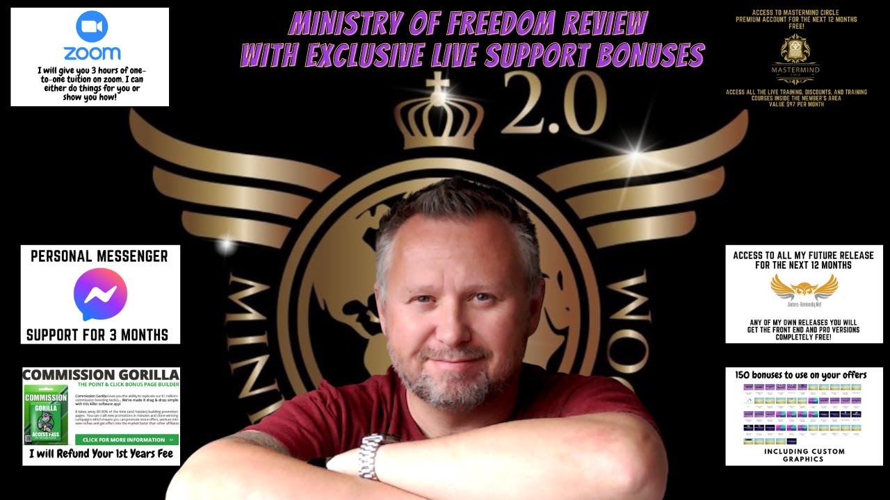 Ministry Of Freedom Review with One To One training bonuses