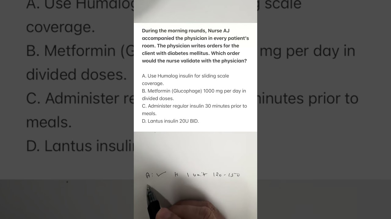 Which order nurse needs to clarify with the Doctor 