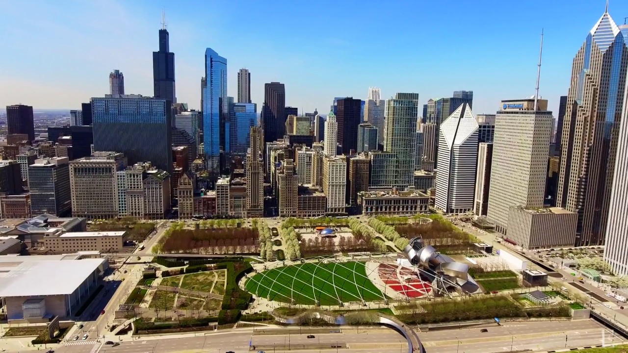 4K Chicago UHD Aerial Drone Footage