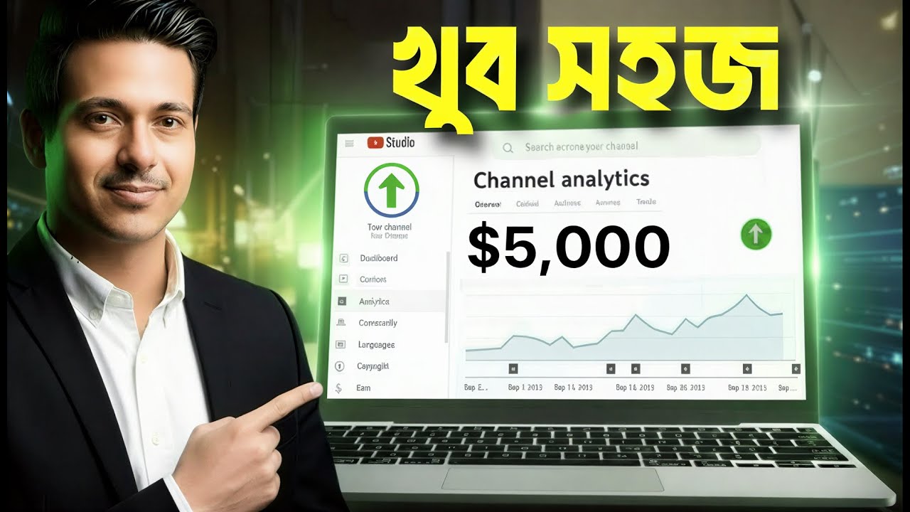 YouTube Automation Full Course in Bangla – Ghibli Motivational Story Videos Niche with Free AI Tools