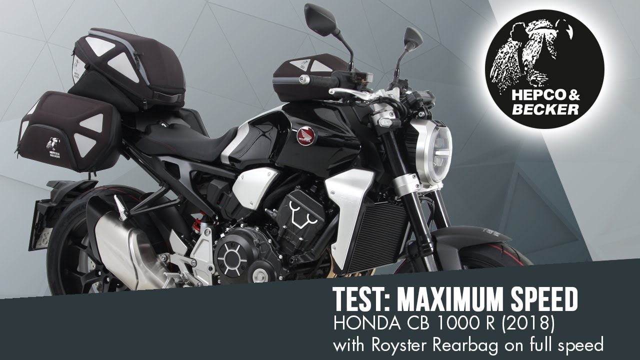 Test: Royster Rearbag on full speed with HONDA CB 1000 R