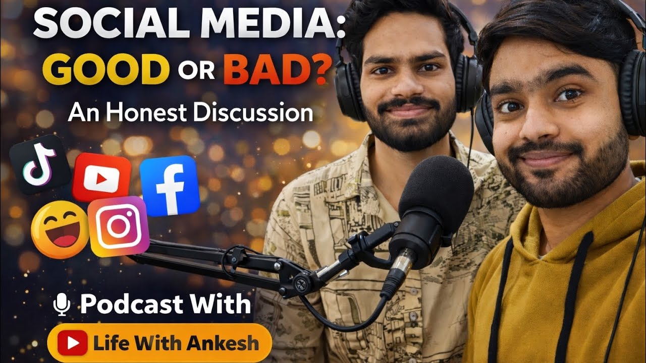 We are discussing on social media good ro bad? #prodcast #viral #explore #india #socialmedia #world 