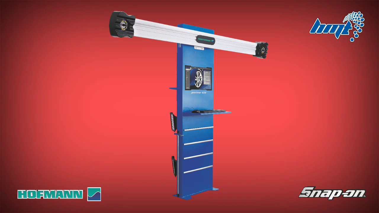 Hofmann wheel alignment machine for car