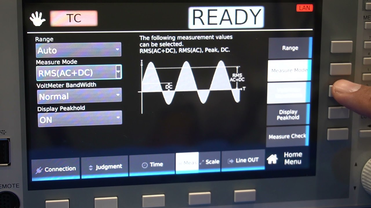 How to conduct a leakage current test using Kikusui's TOS9303LC analyzer.