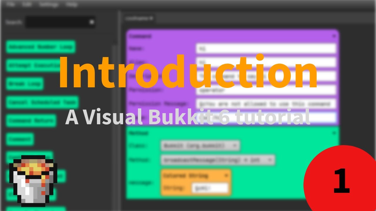 Introduction to the update! | Visual Bukkit 6 tutorial Ep.1