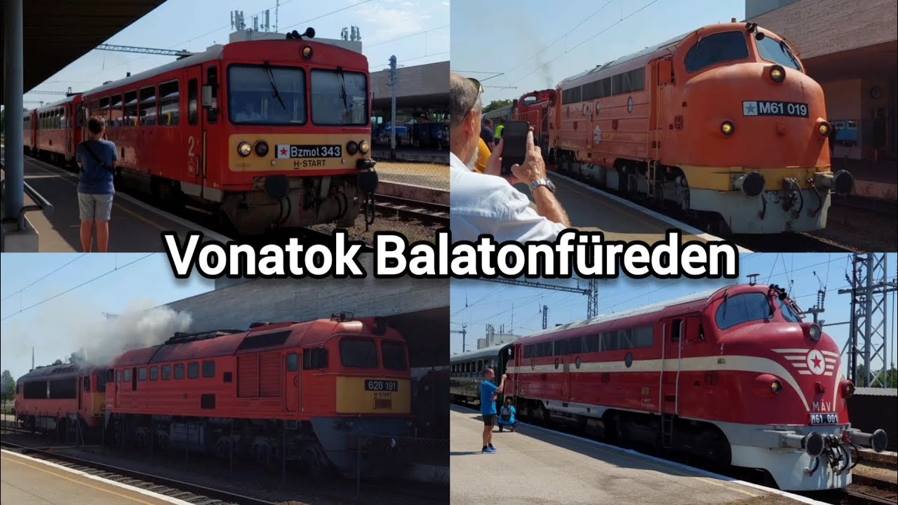 BALATONI RETRÓ HÉTVÉGE 2025 - Vonatok Balatonfüreden