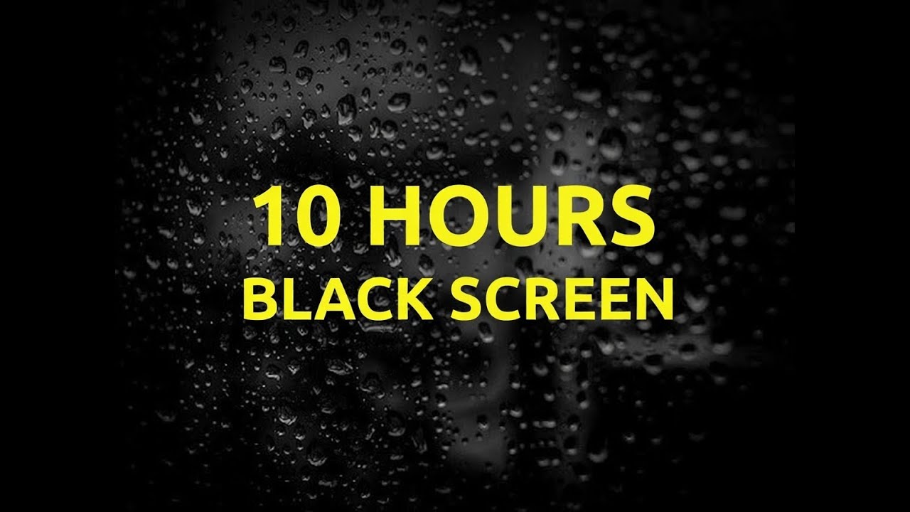 Heavy Thunderstorm & Rain Sounds for Sleep (Black Screen) | 10 Hours