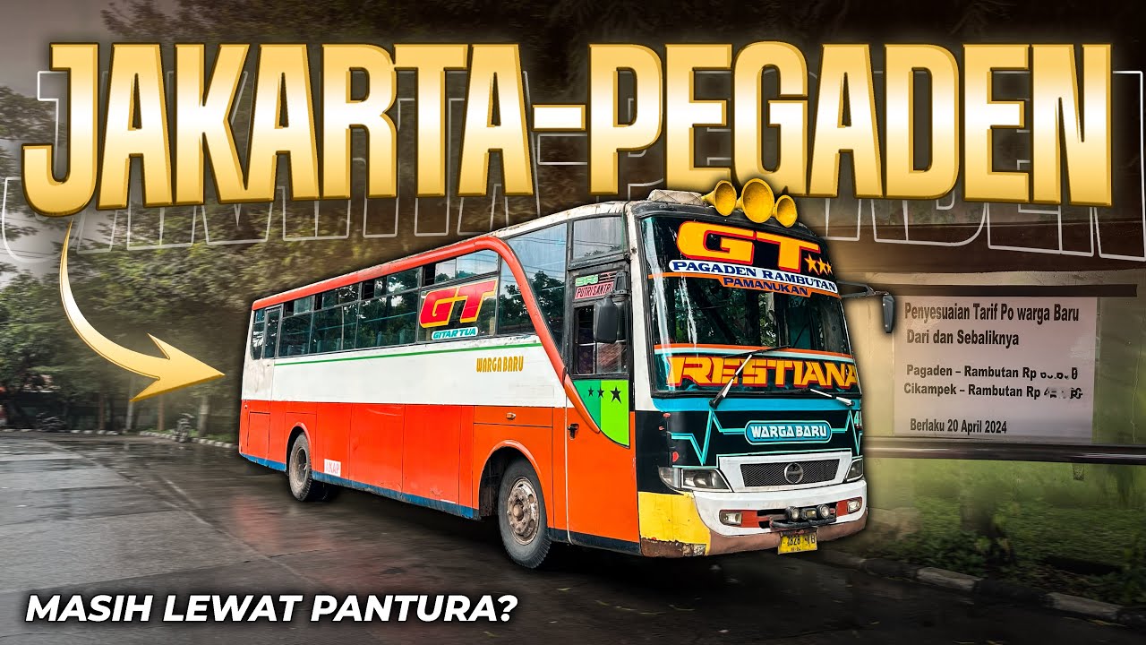 Mencoba Satu-Satunya Bus dari Jakarta ke Pegaden, WARGA BARU!