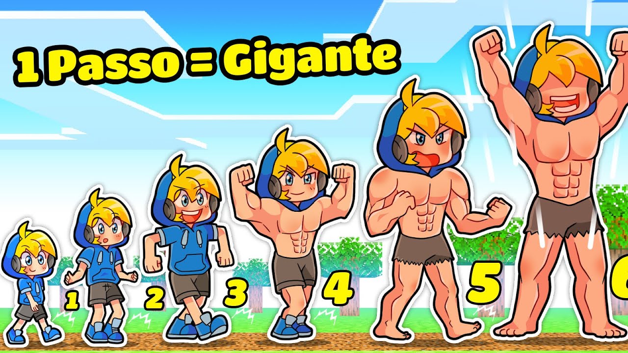 SE SBRISER AD OGNI PASSO AUMENTASSE LA GRANDEZZA Su Minecraft!*PI&Ugrave; CAMMINI PI&Ugrave; GIGANTE 🤩🤣
