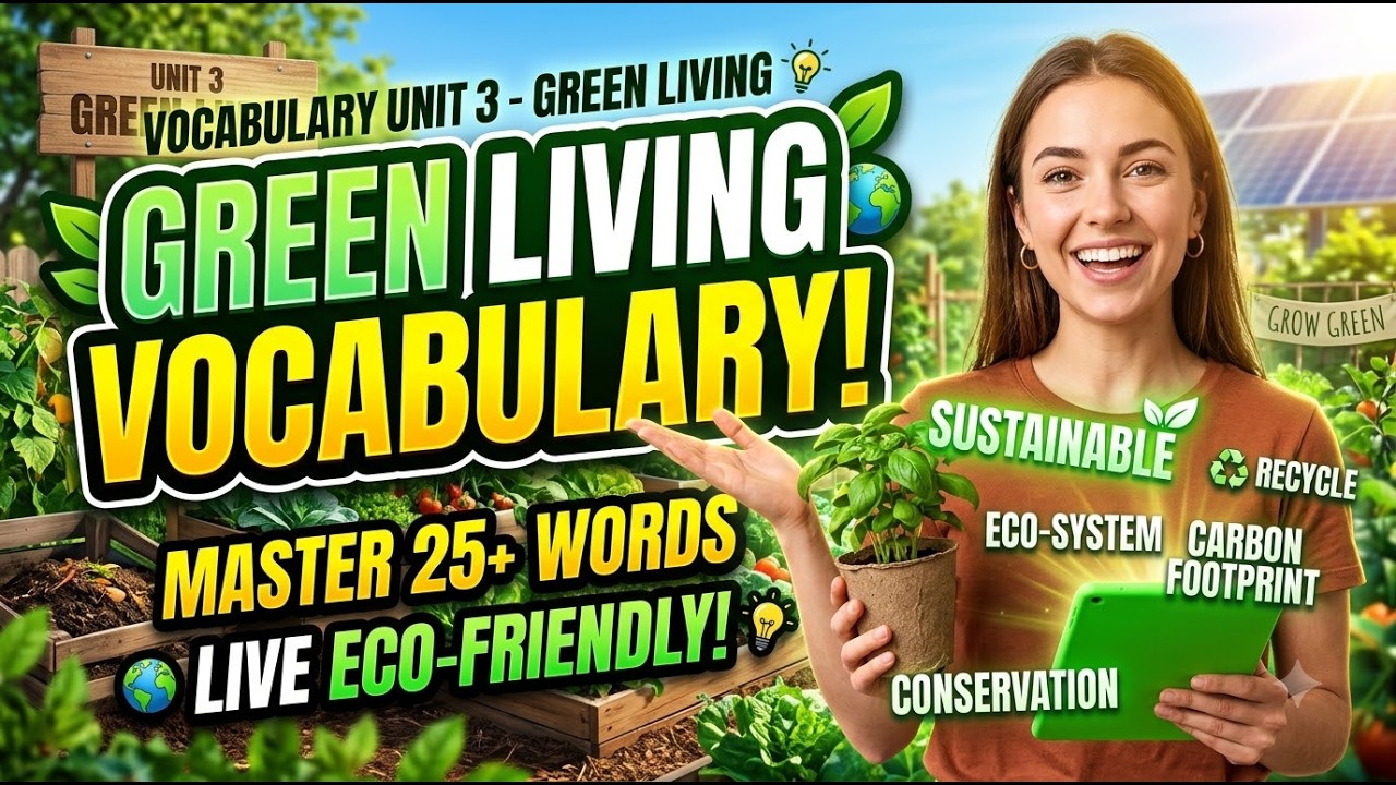TỪ VỰNG UNIT 3 - GREEN LIVING | #vocabulary #anhngumsthao