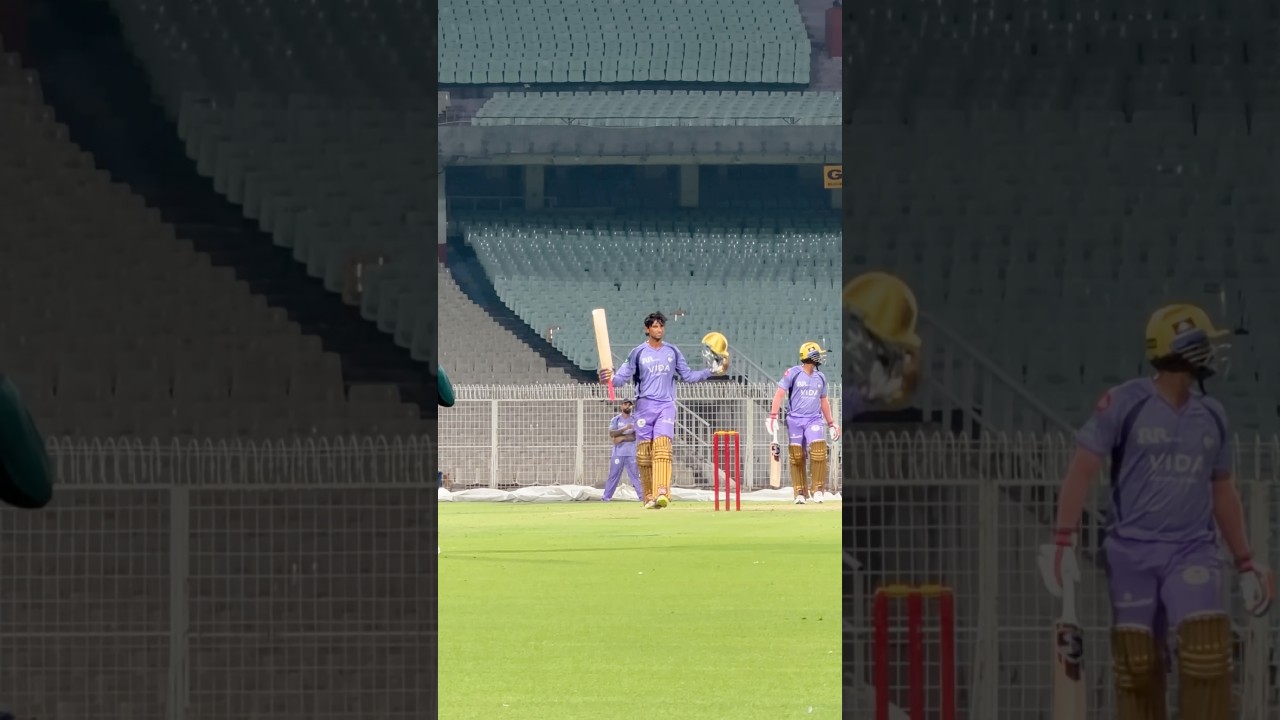 Angkrish Raghuvanshi scores a sizzling 100 in the Mitra-squad practice match | Knights TV | KKR 2026