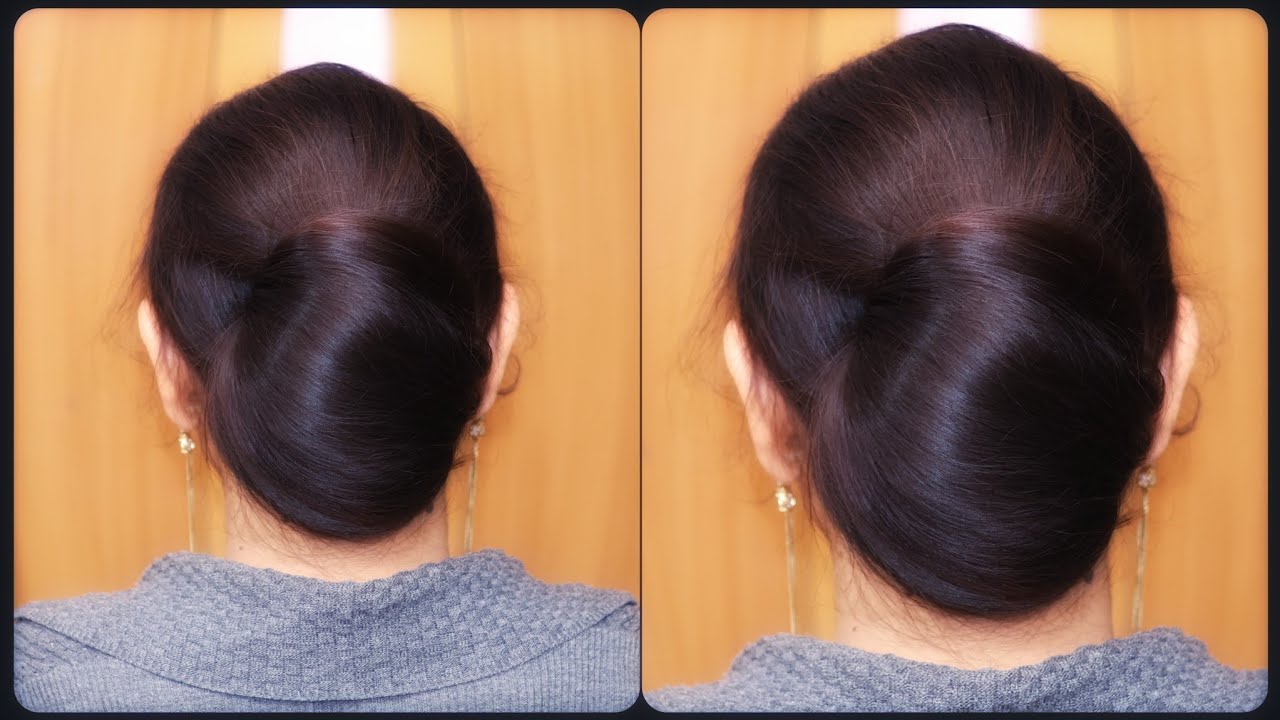 Very Easy & Simple Low Bun Tutorial | Unique Hairstyles For Daily Use |Graceful Hairstyle in Minutes