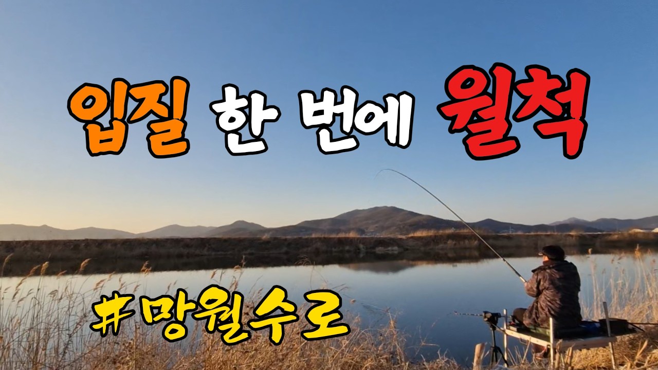 입질 올 때마다 월척급 덩어리… 해빙기 망월수로 실화?