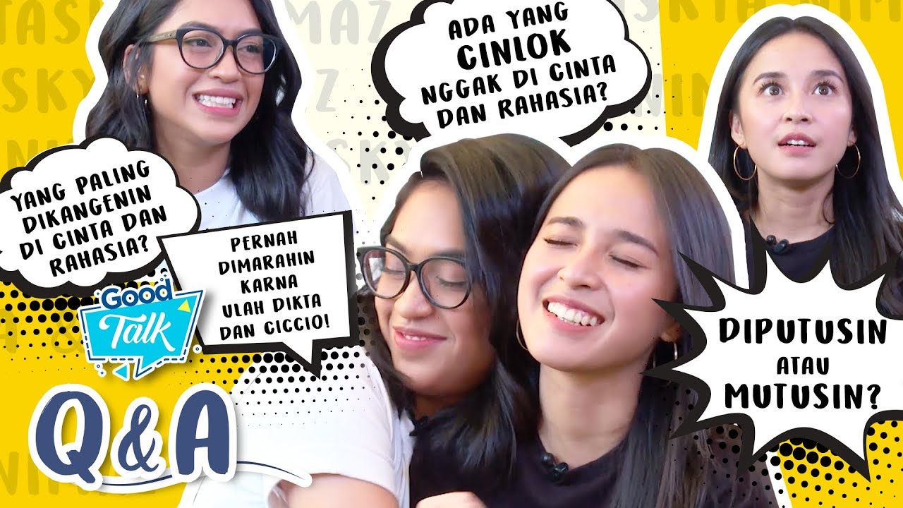 Q&A - Taskya Nimaz kangen tidur bareng Pemain Cinta Dan Rahasia