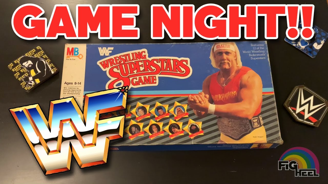 GAME NIGHT!! WWF Wrestling Superstars Board Game Review!!