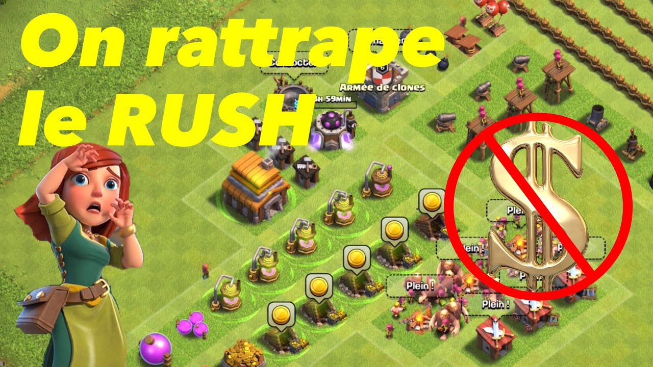 Petit COMPTE Clash of clans FREE to PLAY ép.3: On rattrape le rush de l'HDV 5 !