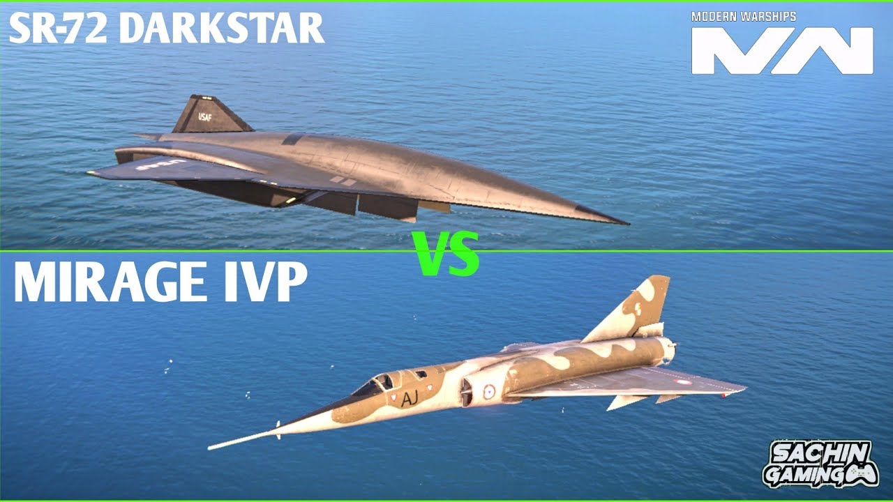 Mirage IVP Vs SR-72 Darkstar | Total And Burst Damage Comparison | Modern Warships