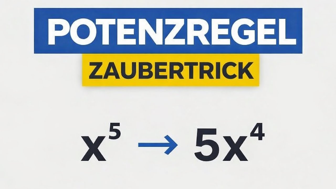 Der einfachste Ableitungstrick / Konstante & Potenzregel (Ableitungen 1 / ? )