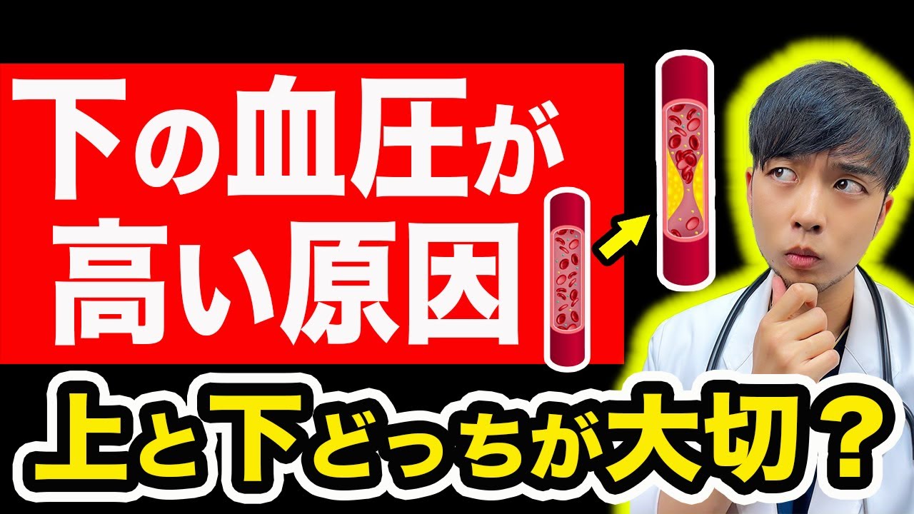 【注意】「下の血圧」が高いと危険です。○歳までは『下』の血圧を意識して。【現役医師が基準を解決】