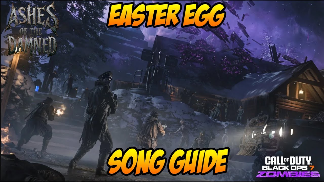 ASHES OF THE DAMNED EASTER EGG SONG GUIDE ! (BO7 Zombies)