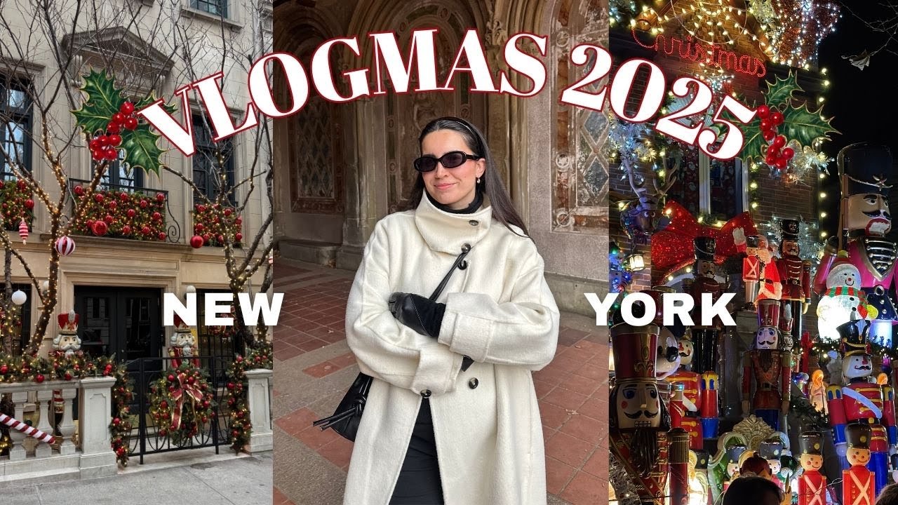 VLOGMAS 7: New York en Navidad, Central Park y luces en Dyker Heights 🎄🗽