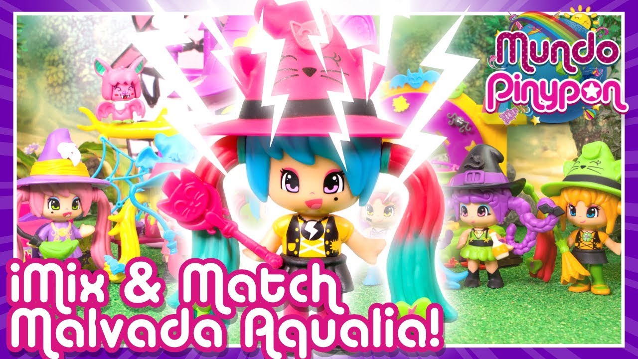 La BRUJITA AQUARIA se vuelve MALVADA 🧙‍♀🔁 Las PINYPON Halia y Aquaria hacen MIX & MATCH