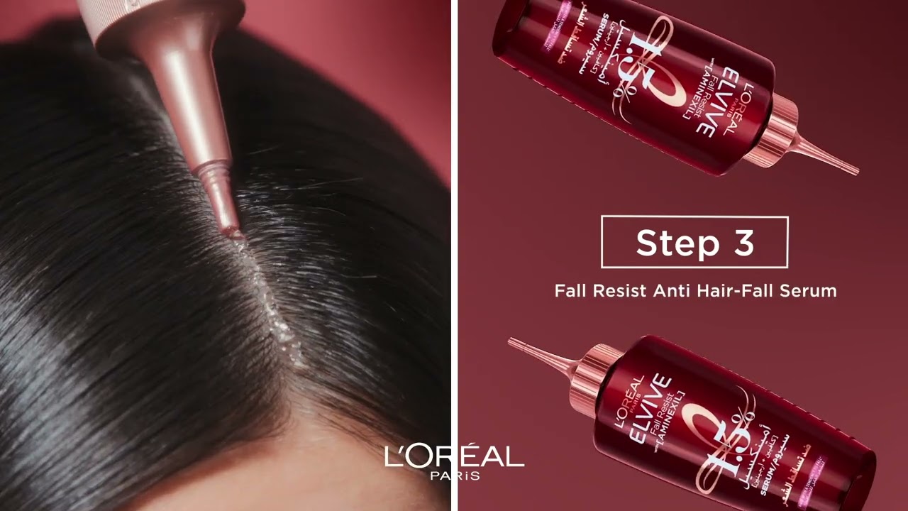 Your anti-hair fall routine with the New Elvive Fall Resist Anti-hair Fall Range