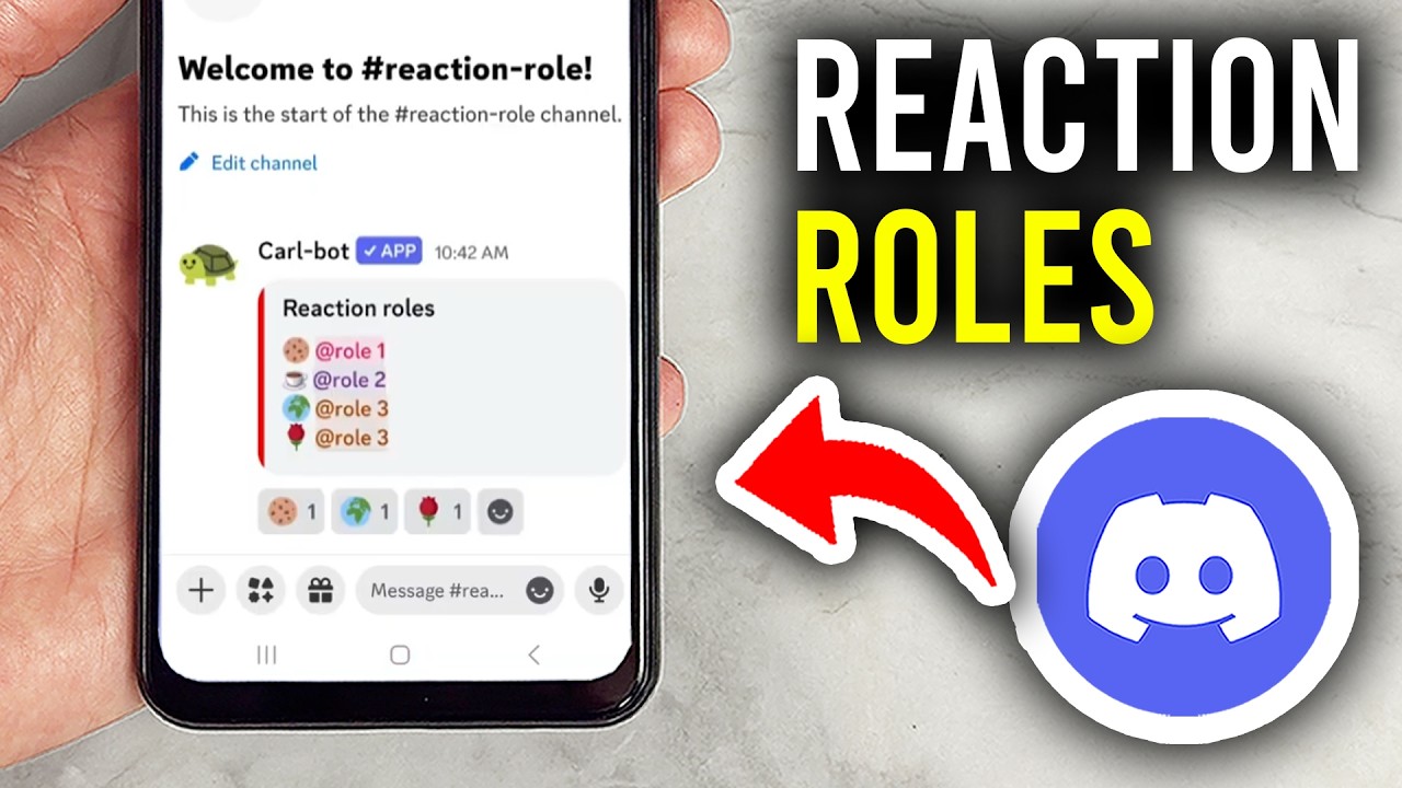 How To Make Reaction Roles On Discord Mobile - iPhone & Android