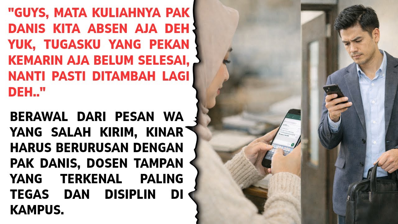 CINTA BERAWAL DARI SALAH KIRIM CHAT WA KE DOSEN TAMPAN PALING DISIPLIN DAN KAKU DI KAMPUS