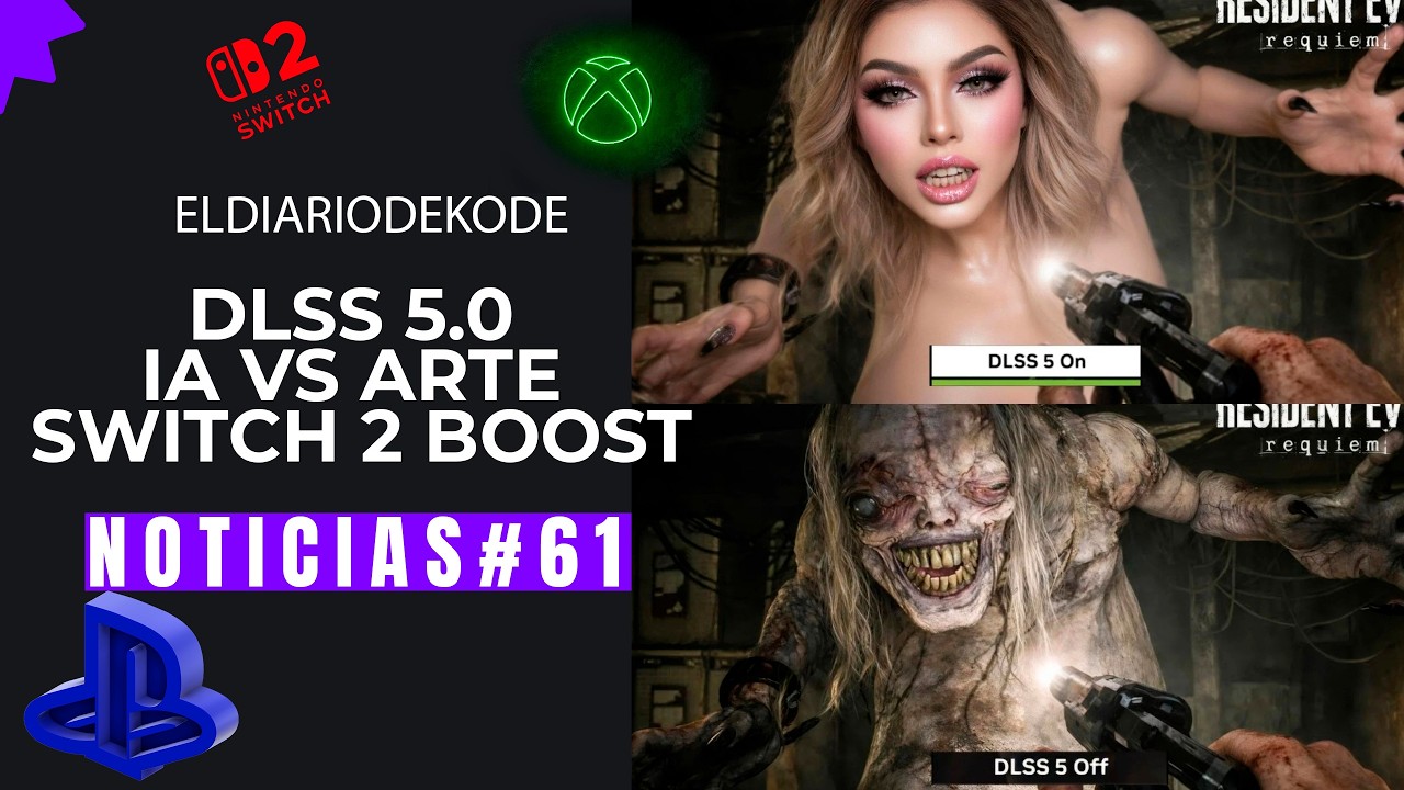 Noticias Gaming: DLSS 5: Arte o IA? -  PSSR 2.0 Esta aqui - Switch 2 BOOST - Crisom Desert PS5 Base