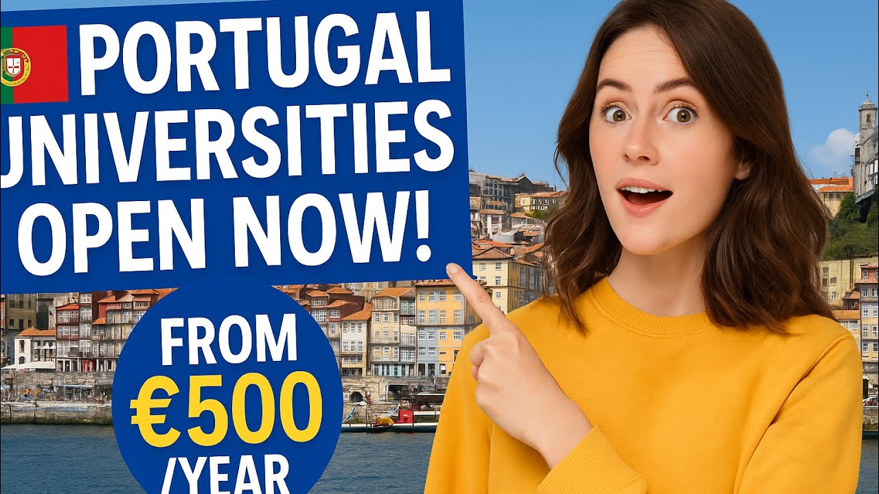 Study in Portugal for Just €500/Year! | No IELTS, No Blocked Account, Apply Now!!