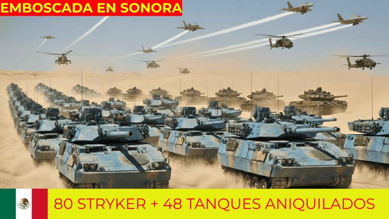EE.UU. DESPLIEGA 48 TANQUES y 80 STRYKER en SONORA&hellip; M&Eacute;XICO LOS EMBOSCA y LOS BORRA