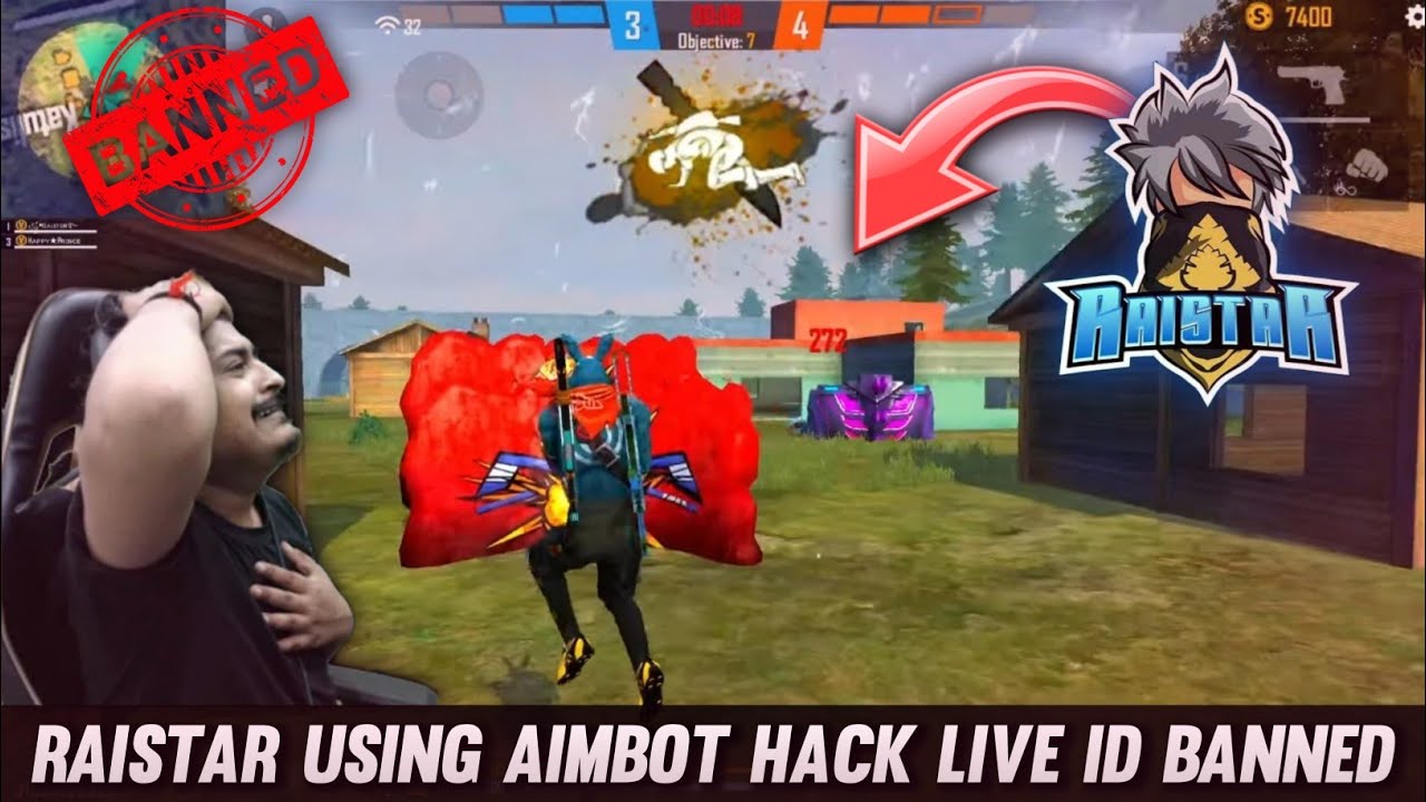 Raistar Using Aimbot 🥺💔 Live ID Banned GyanSujan Angry On Raistar 😡 - Garena Free Fire