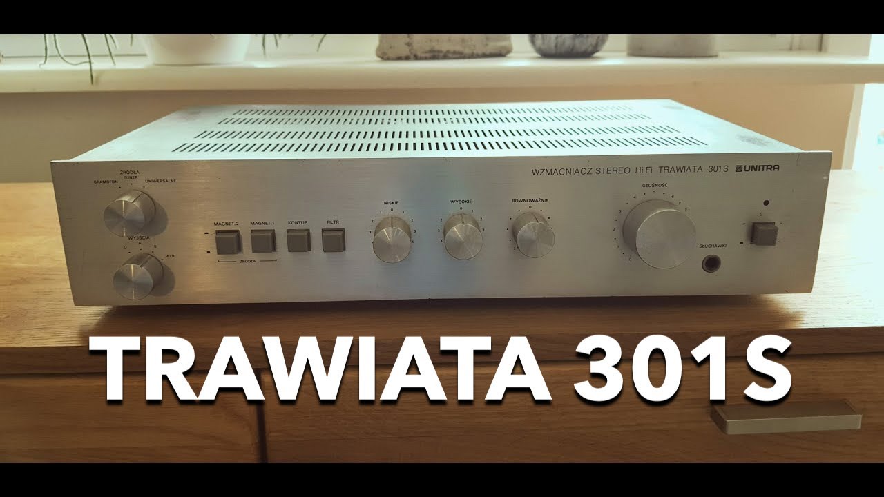59 UNITRA Diora TRAWIATA 301S. Naprawa wzmacniacza.