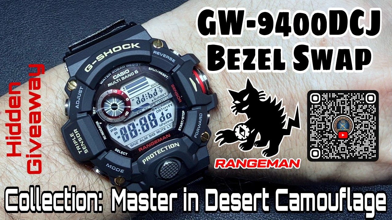 GW 9400DCJ Master in Desert Camouflage : Bezel Swap