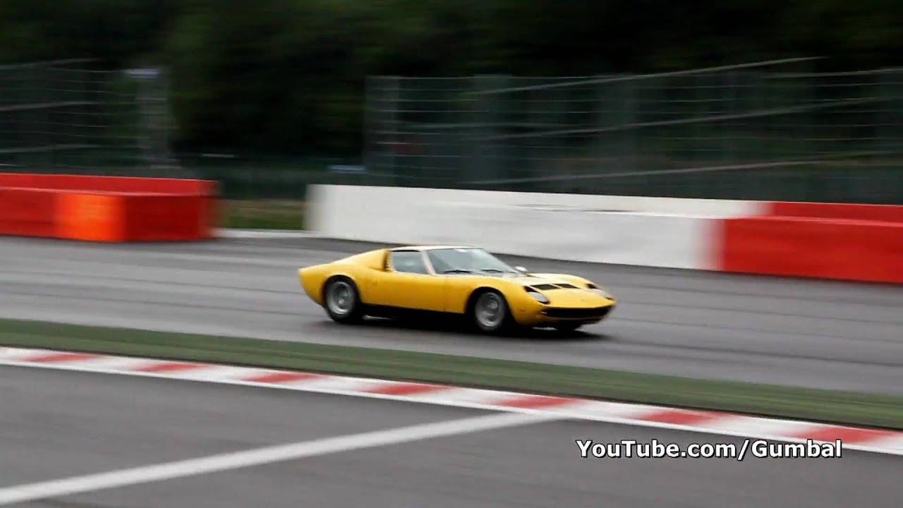 Lamborghini Miura P400 S AWESOME sound! 1080p HD