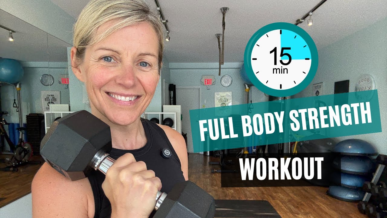 15MIN FULL BODY Dumbbell Workout | Build Strength at Home!