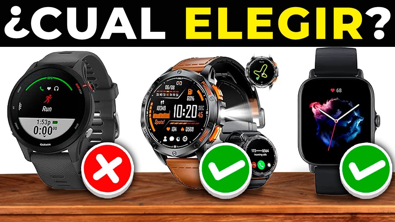 ✅ Los 5 MEJORES RELOJES INTELIGENTES DEPORTIVOS 2026 | Calidad Precio AMAZON
