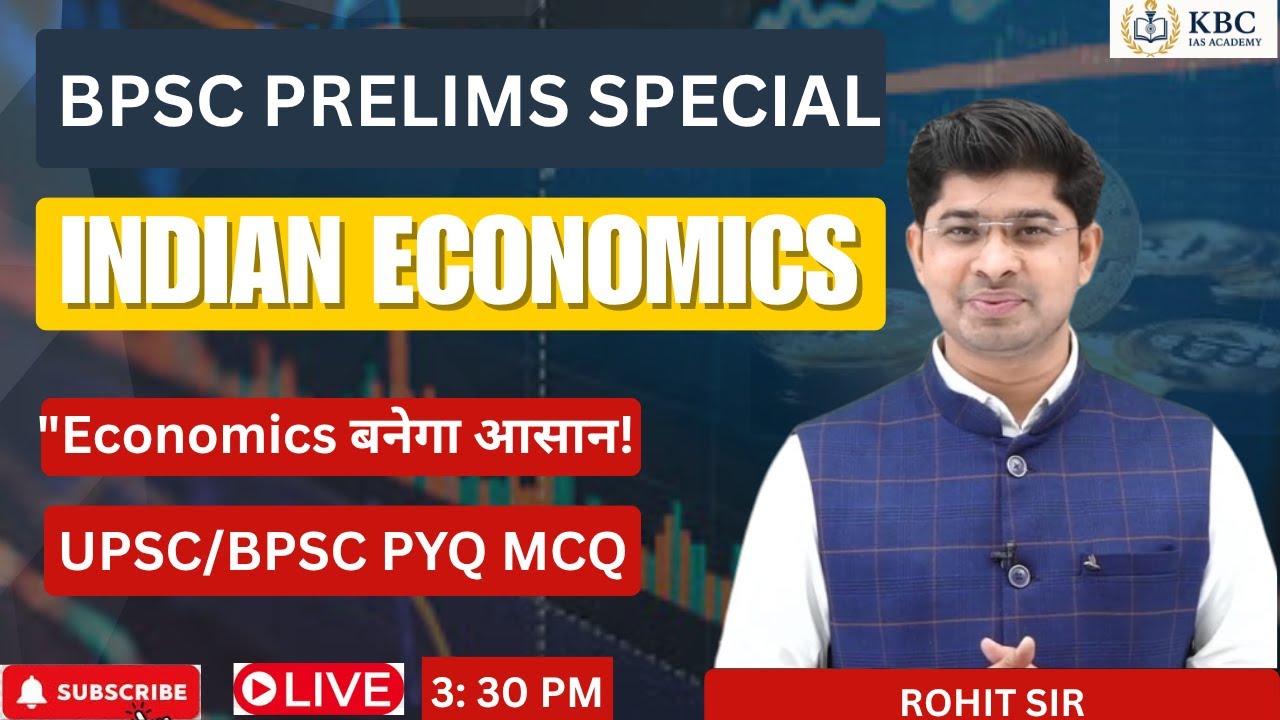 Target 71st BPSC || INDIAN ECONOMICS  Part 2 || by Rohit