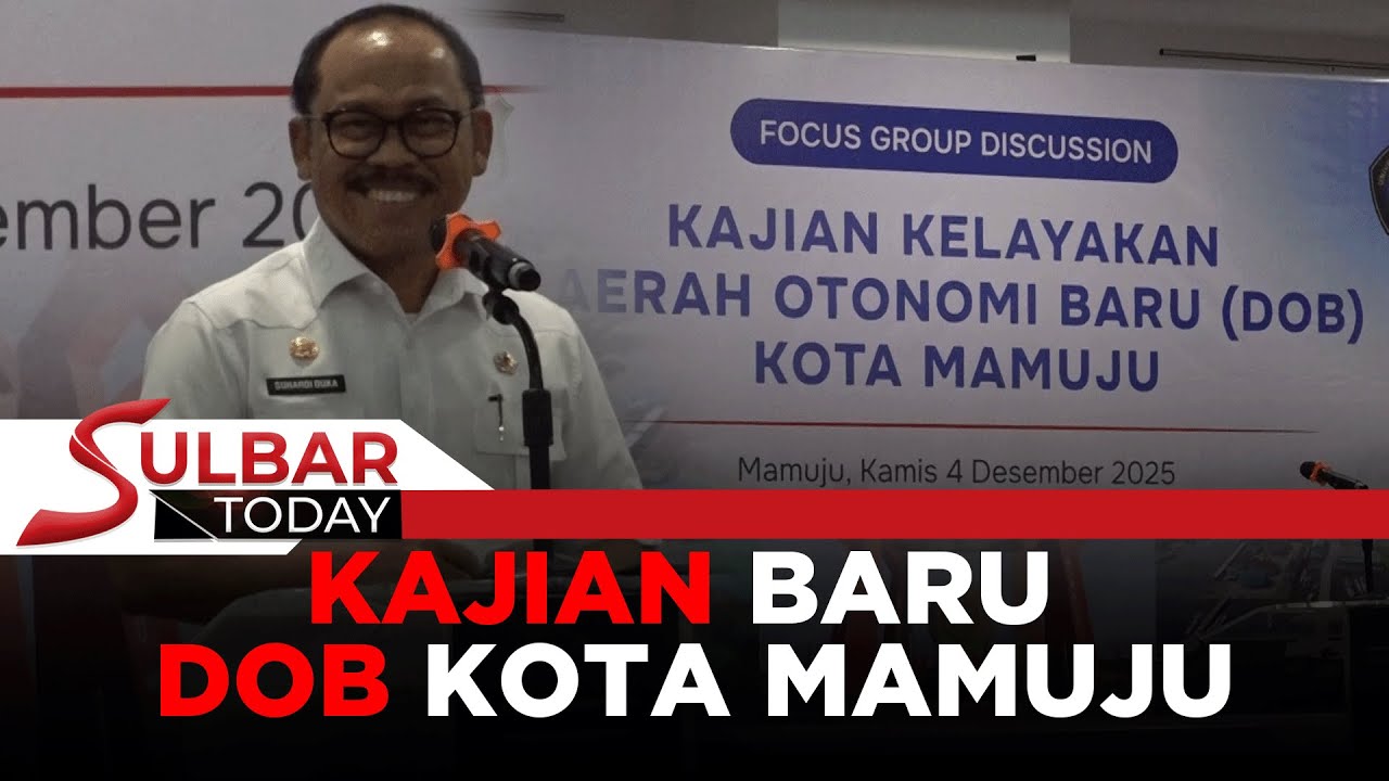 Pemprov Sulbar Dukung Penuh DOB Kota Mamuju, Kajian Baru Disusun untuk Yakinkan Pemerintah Pusat