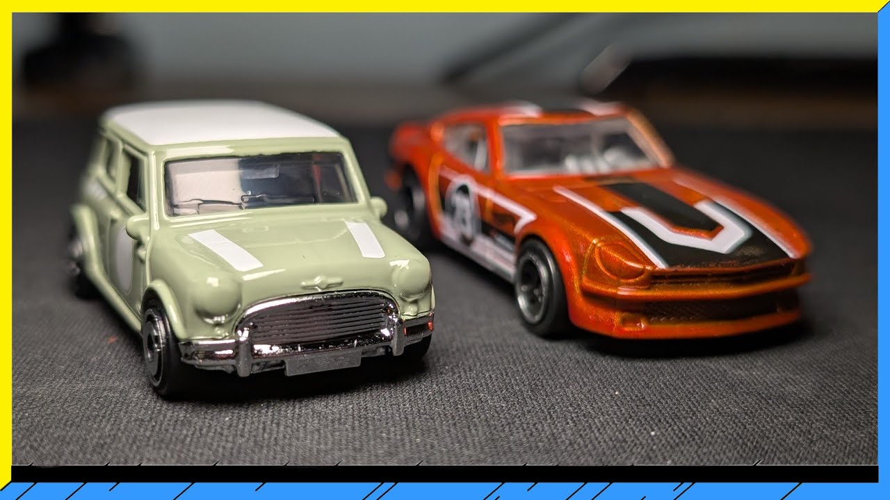 Hot Wheels *NEW* 2026 Then and Now #122 Austin Mini Cooper S and Datsun 240Z