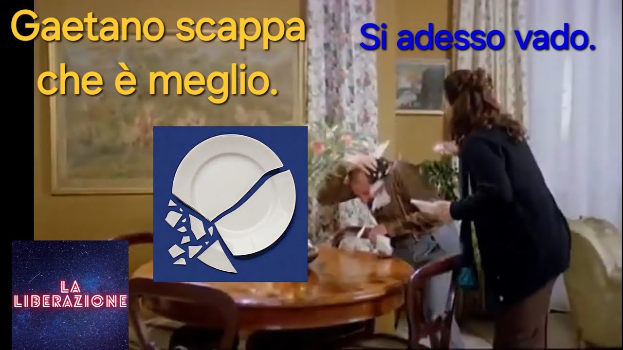 YTP Lino Banfi a casa di suo cugino Gaetano il massacro dei piatti in testa