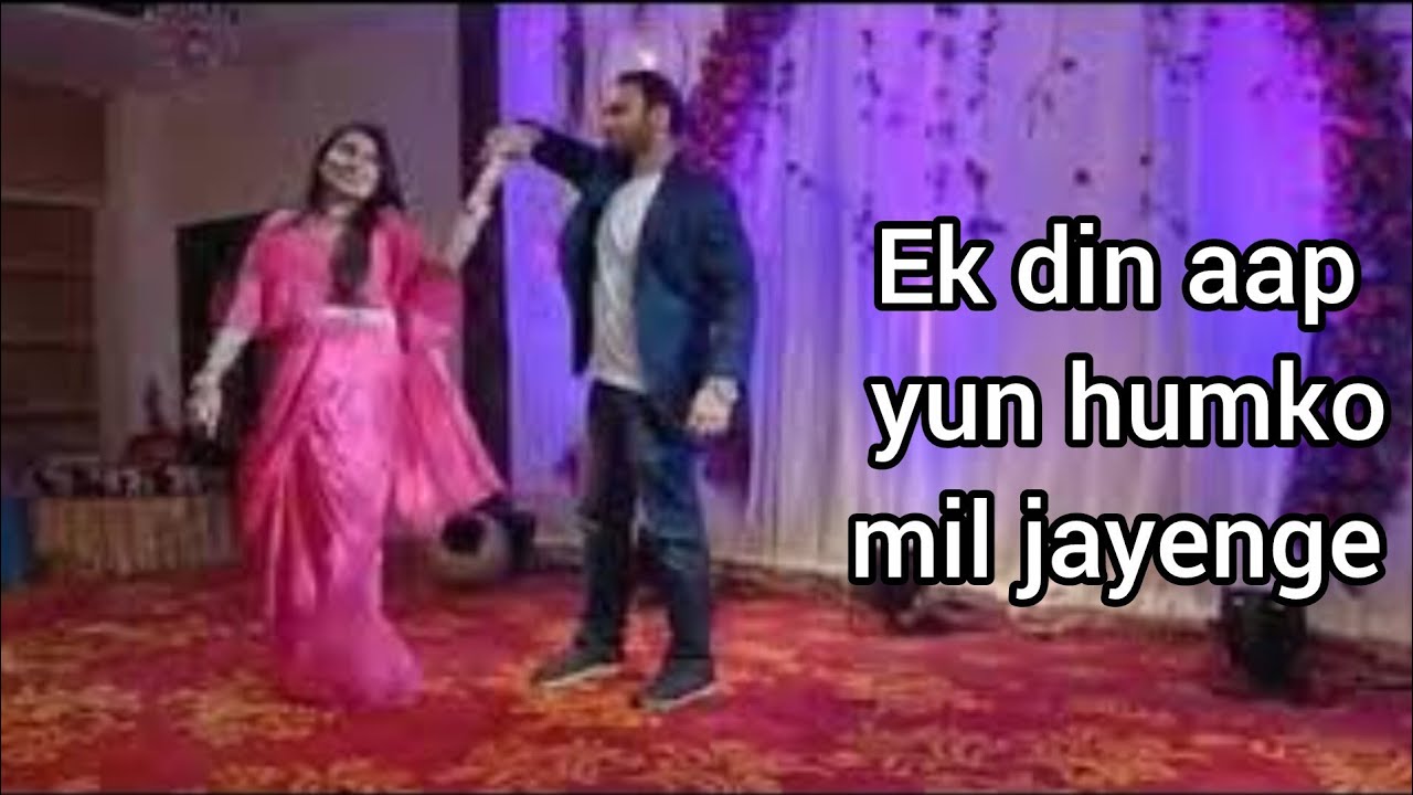 Romantic couple dance | ek din aap yun humko mil jayenge | easy steps