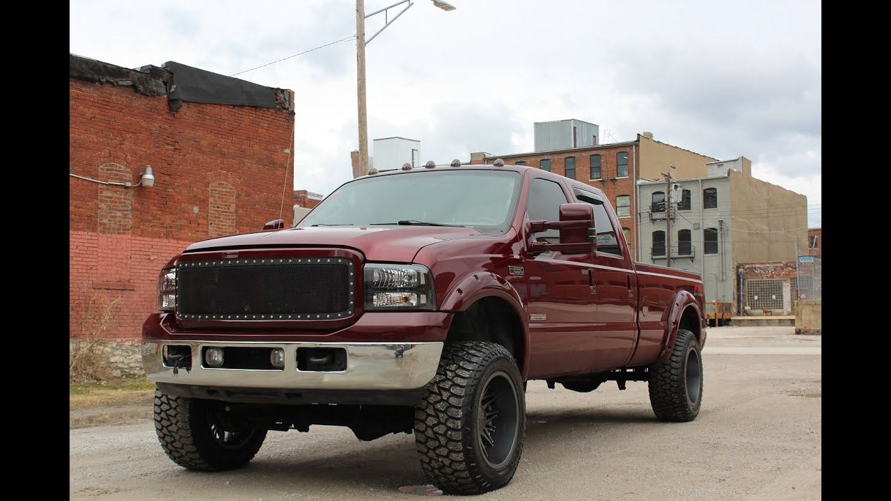 2004 Ford F250 FX4 Lariat Powerstroke Turbo Diesel, Lifted, 20x12s 35s FOR SALE KANSAS CITY MUST SEE