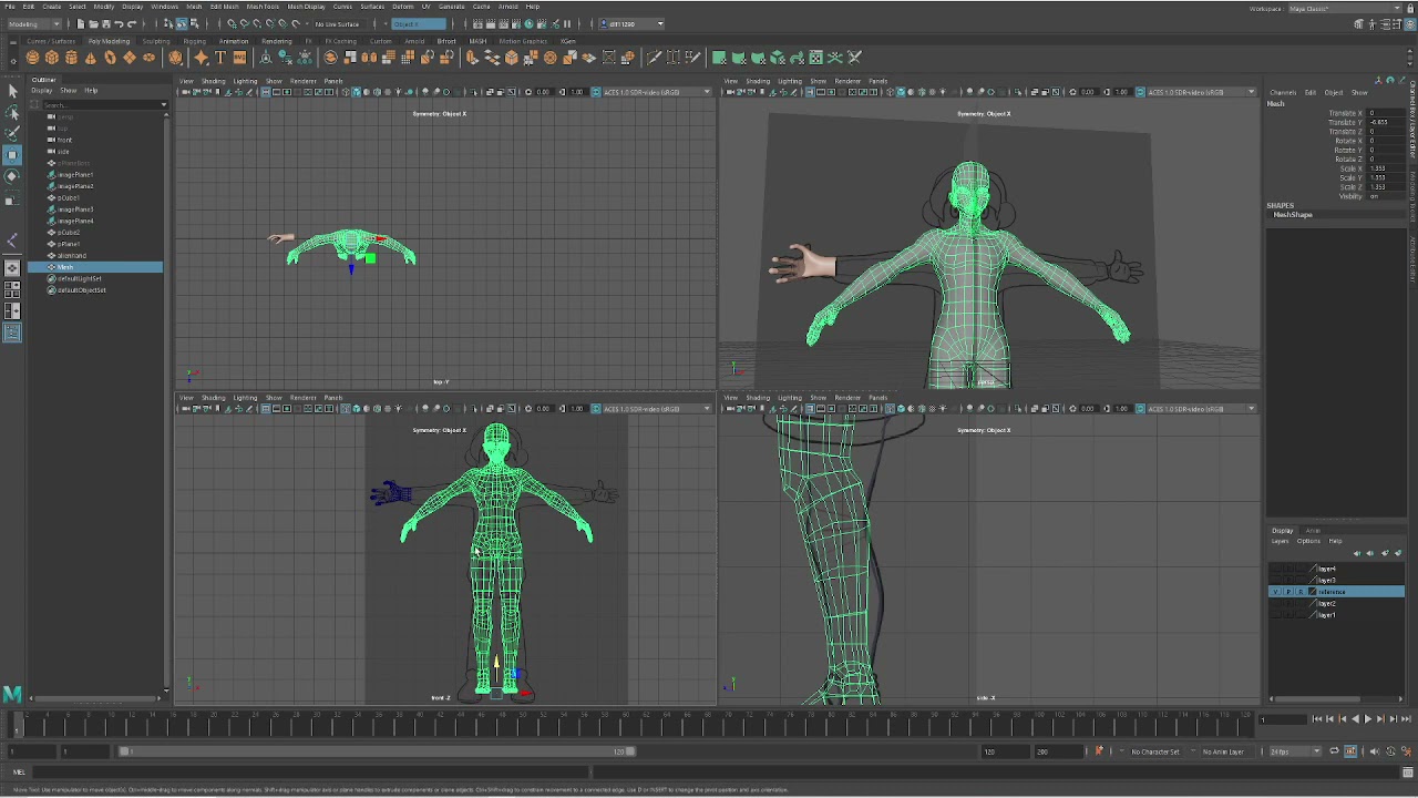 basic character start modeling content browser clothes and eyes